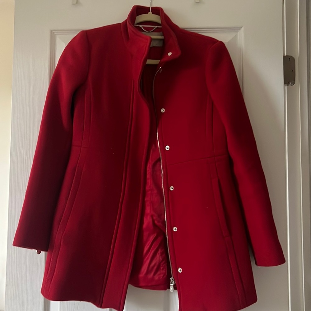 Red wool Banana Republic jacket